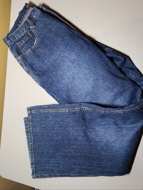 Chico's Women's Straight-Leg Dark Blue Jeans